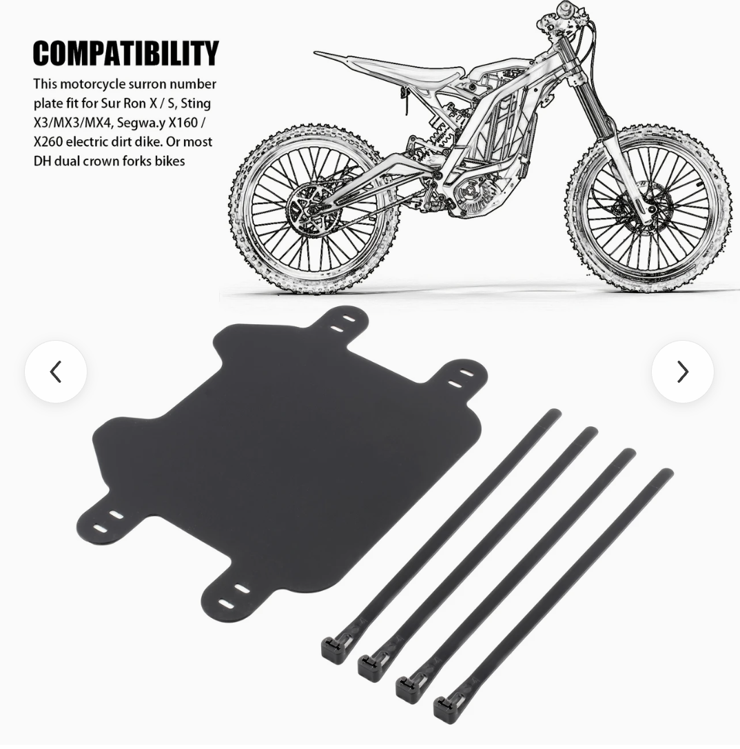 Off-Road Motorcycle Front Plate